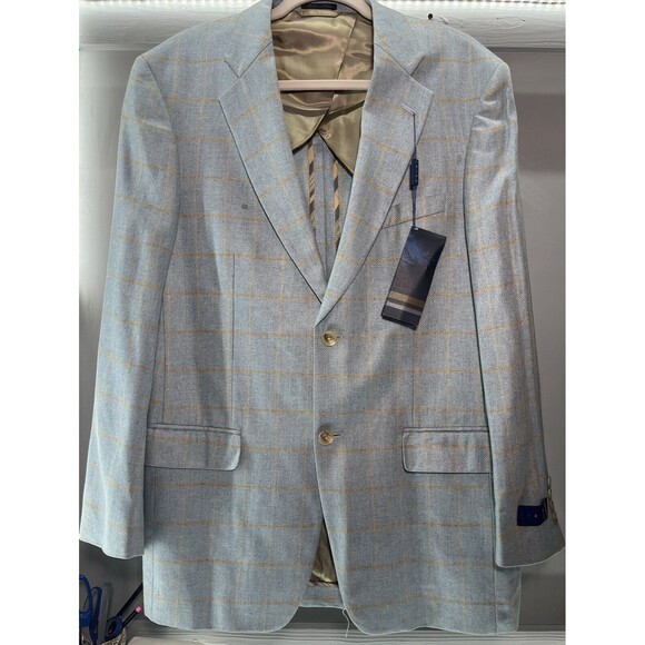 Ibiza‎ Mens Blazer Sport Coat Two Button Jacket 38R Silk Causal Blazer - Picture 1 of 8